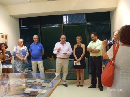 Inauguración de la exposición en la Biblioteca "Lope de Vega"