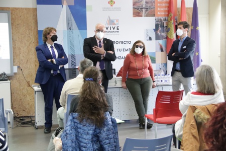 Inauguración del programa a cargo del alcalde de Manzanares