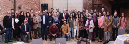 Profesionales de los medios de comunicación con la provincia junto al equipo de gobierno municipal