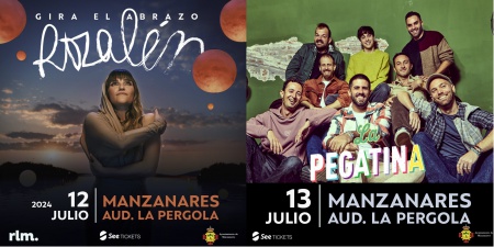 Carteles de los conciertos de Rozalén y La Pegatina