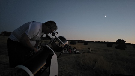 Noche de perseidas y planetas