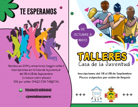 Talleres de la Casa de la Juventud 2024-25