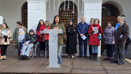 Prado Zúñiga durante la introducción del manifiesto del Consejo de la Discapacidad Prado Zúñiga durante la introducción del manifiesto del Consejo de la Discapacidad