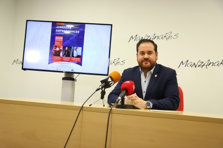 Pablo Camacho durante la presentación de las Jornadas Empresariales 2026