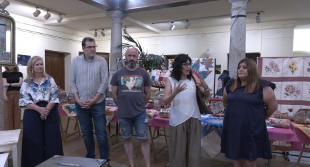 Inauguración de la exposición por Paqui de la Cruz