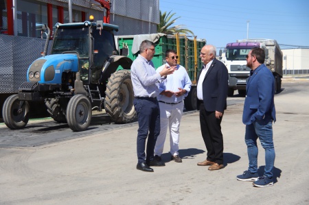Visita de Julián Nieva y Pablo Camacho a la Cooperativa Jesús del Perdón-Bodegas Yuntero