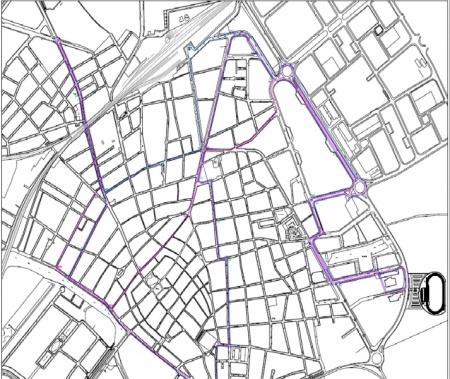 Plano recorrido Autobús