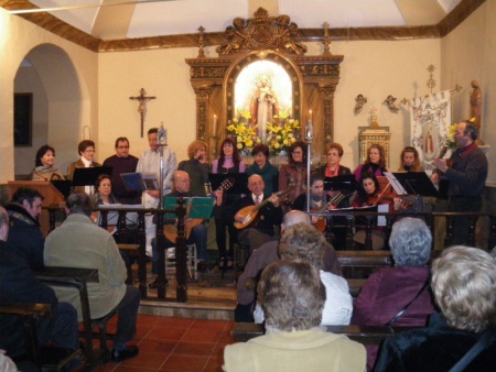 Momento del Concierto de Airén en la Ermita de San Blas