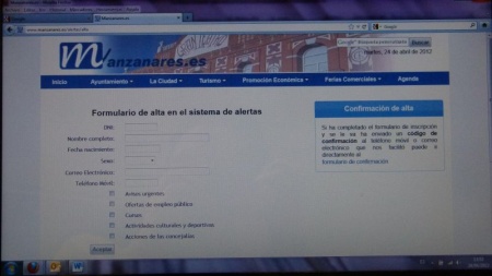 Formulario web