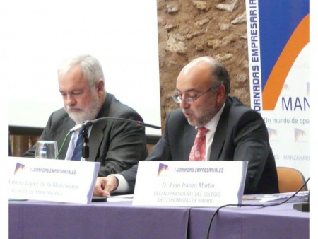 Jornadas 2011, Alcalde de Manzanares junto al Ministro Arias Cañete