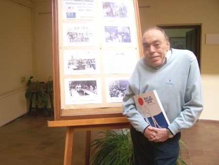 El desaparecido Paco Boni en la presentación de su libro