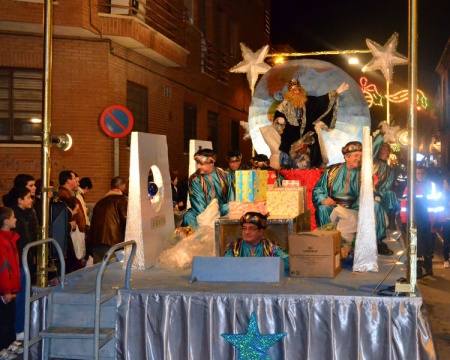 Gaspar en la Cabalgata de Reyes Magos 2013. Foto: Familia Gómez-Cambronero