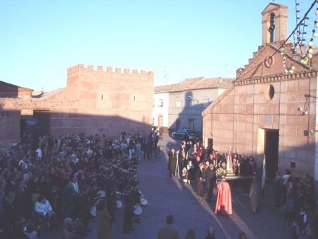 Plaza de San Blas durante su procesión