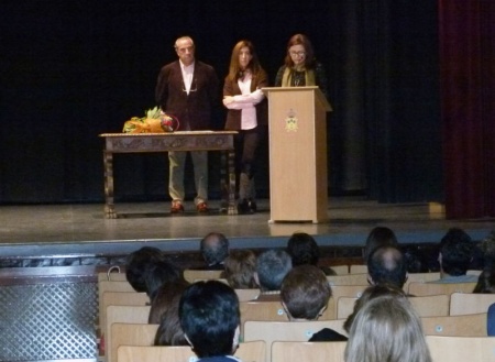 Ganadora de relato corto 2013, momento de lectura del texto