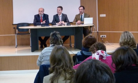 Inauguración de Jornadas bibliotecas públicas: Alcalde, DG de Cultura y Concejal de Cultura