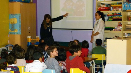 Taller de higiene bucodental de la ludoteca