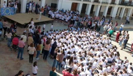 celebración del Día de Europa en plaza de la Constitución