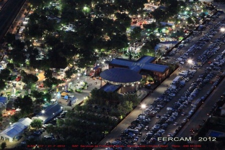 Vista aérea nocturna de FERCAM 2012