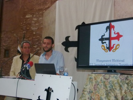 Felipe Jerez y Javier García Almarcha, durante la presentación del logotipo