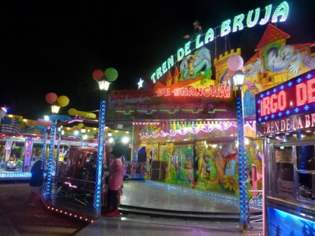 Una de las atracciones del recinto ferial de Manzanares