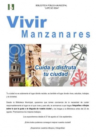 Cartel del concurso "Vivir Manzanares"