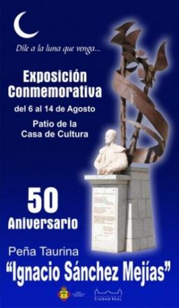 Cartel de la exposición por el 50º aniversario de la peña Ignacio Sánchez Mejías