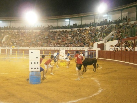 Prueba con vaquilla en la edición de 2012