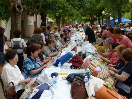 Encajeras en los Paseos del Río de Manzanares