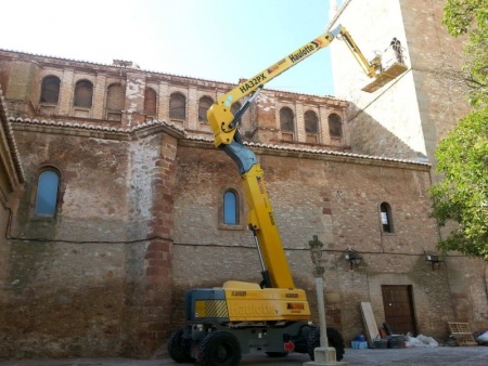 Obras que se llevan a cabo en la iglesia parroquial de la Asunción