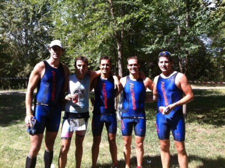 Miembros del Alucinatura en el Triatlón Cross de El Torno