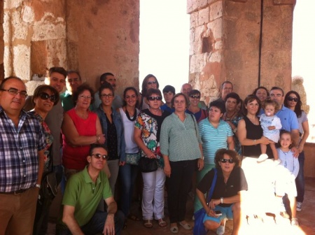 Participantes de la visita del día 15, en la torre de la Asunción