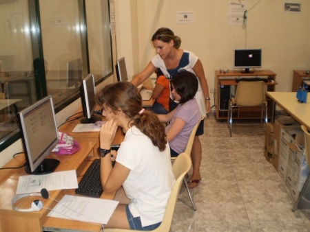 Aula de informática de la Casa de la Juventud