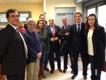 Delegación del Ayuntamiento de Manzanares junto al Consejero de Presidencia, el vicepresidente de la Diputación de Toledo y el alcalde de Seseña