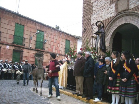 Bendición de animales en pasadas ediciones de las fiestas