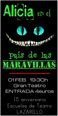 Cartel del estreno de "Alicia en el país de las maravillas"