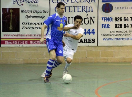 El Manzanares FS alcanzó el liderato tras ganar al Navalmoral. Foto: Miguel Camacho  Macías (facebook)