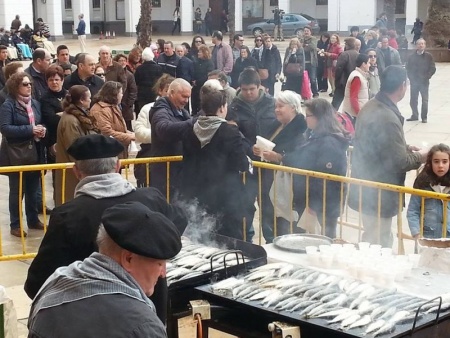 Sardinada de este miércoles en la plaza