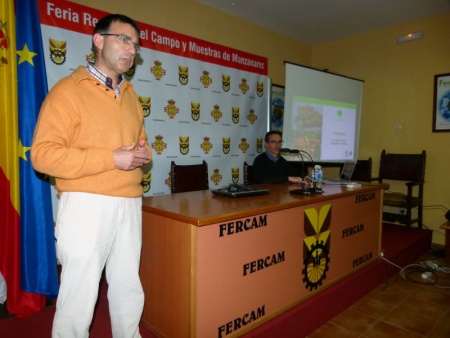 Juan de Dios González y Miguel Ángel Zamorano, durante la jornada