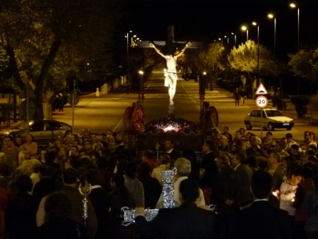 El Cristo de la Humildad, durante el Vía Crucis del Miércoles Santo