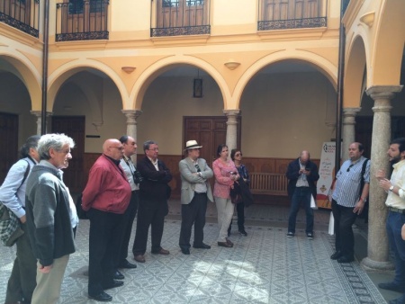 Grupo de periodistas de gastronomía y turismo antes de su visita al Museo Manuel Piña