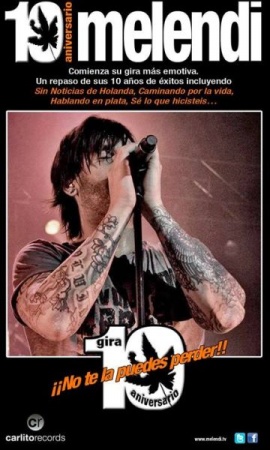 Cartel de la gira de Melendi