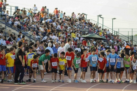 Inicio de una de las pruebas de la carrera mini. Foto: Roque J. Cuesta