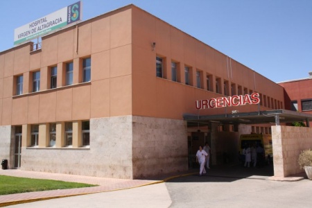 Entrada de Urgencias del hospital de Manzanares