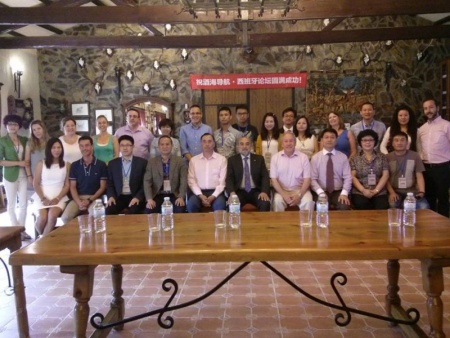 Foto conjunta con la delegación China en Pago Casa del Blanco