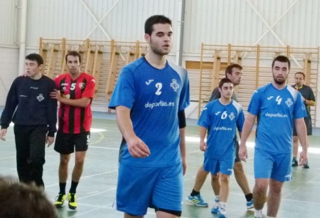 Rubén Marchán durante un partido con el BM Manzanares