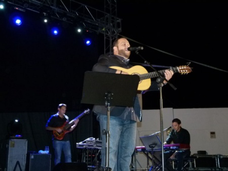 David Barrull, durante su actuación en Manzanares