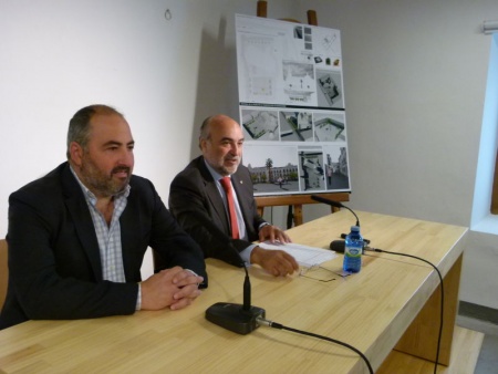 Alfonso Mazarro y Antonio López de la Manzanara en la presentación del programa de obras