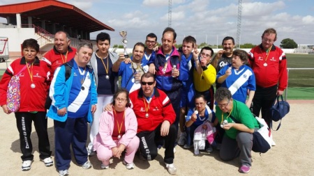 Participantes manzanareños en la jornada de Laborvalía