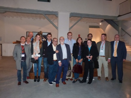 Delegación con importadores alemanes en el Museo del Queso Manchego