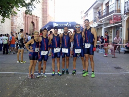 Equipo Alucinatura en el Duatlón de Herencia